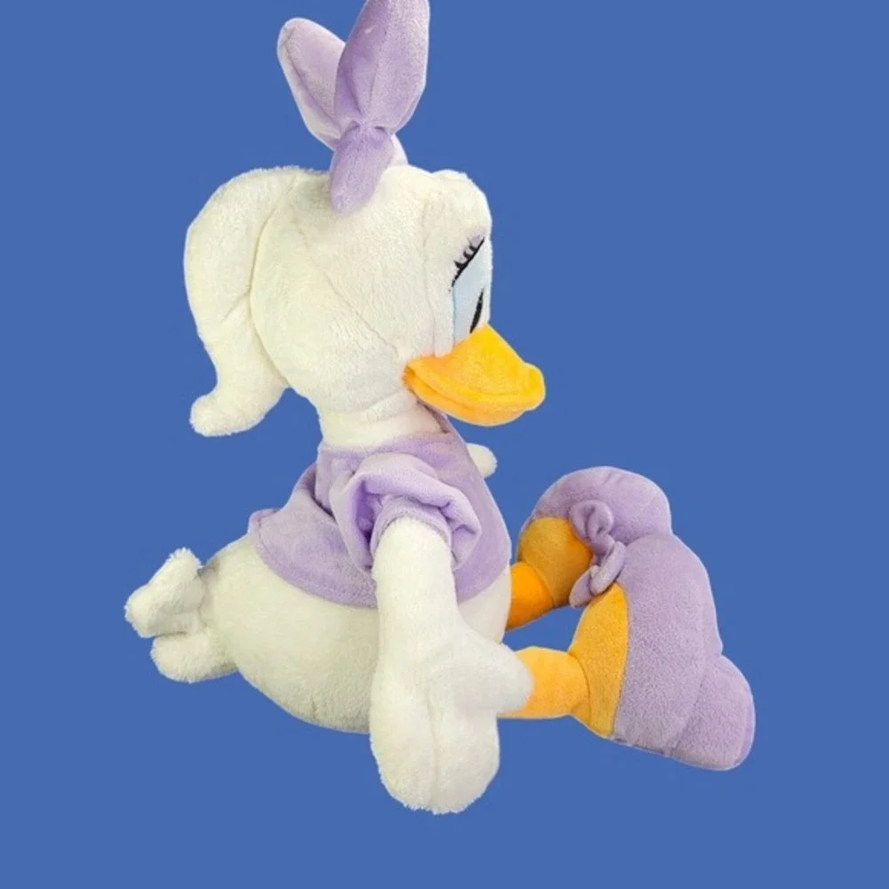 Disney Store Daisy Duck Original Plush Stuffed Animal Toy Lavender Bow Shoes 18